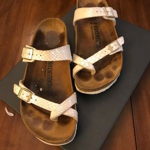 Birkenstock Mayari Sandals White Snake size 39